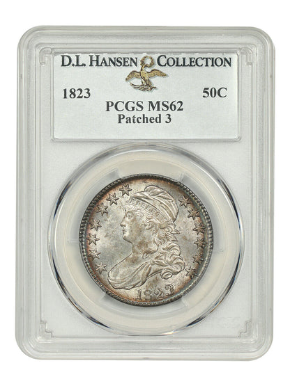 1823 50C PCGS MS62 (Patched 3) ex: D.L. Hansen