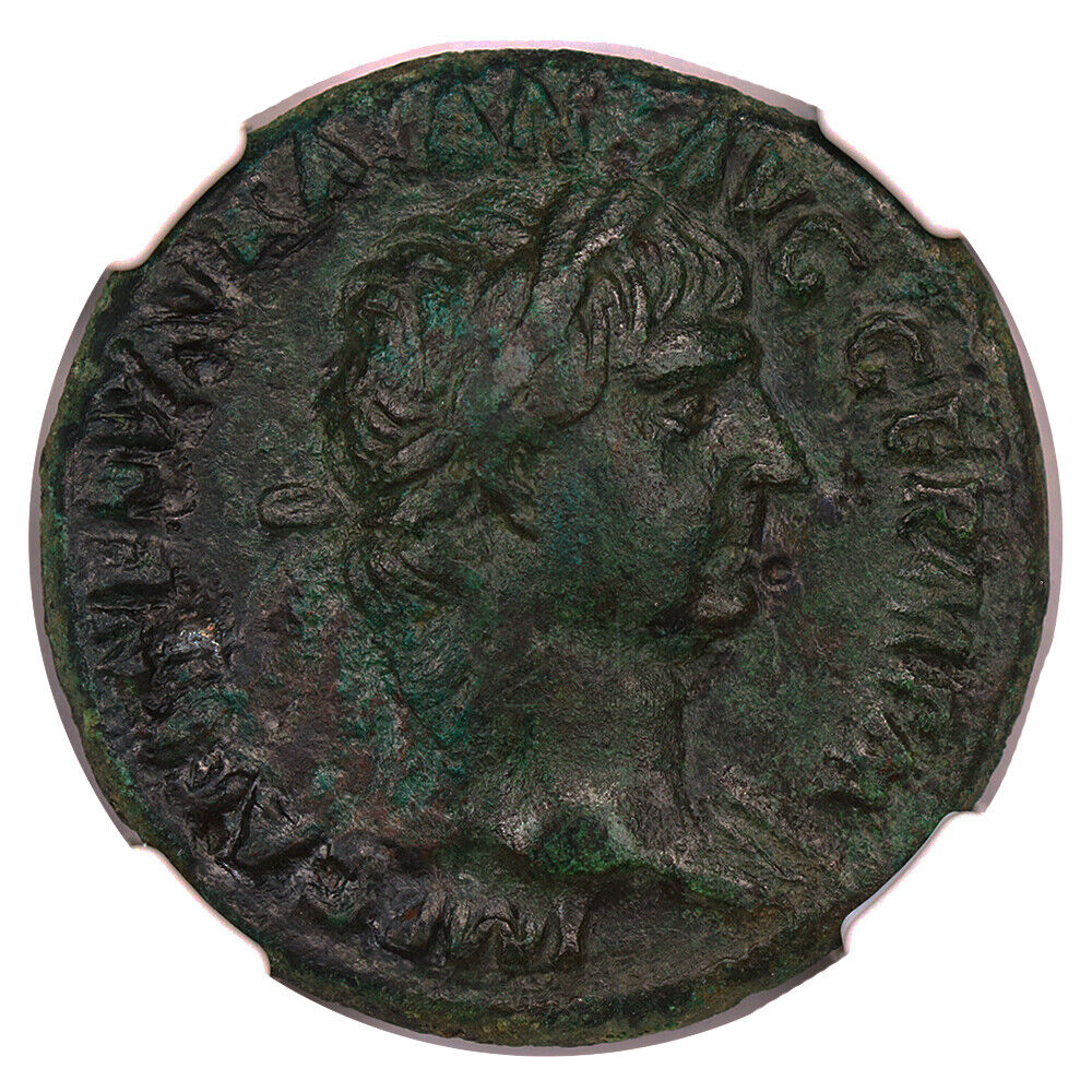 Ancient Roman: Trajan (AD 98-117) AE As NGC VF