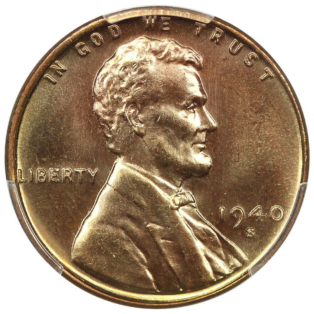 1940-S 1C PCGS MS68RD - Lincoln Cent (Wheat Reverse)