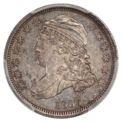 1837 10C Capped Bust PCGS MS64 ex: D.L. Hansen