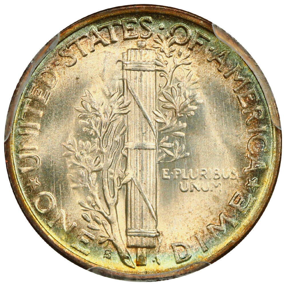 1945-S 10C PCGS MS67 (Micro S)