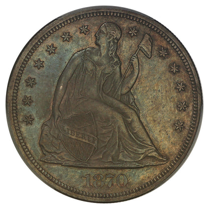 1870-CC $1 PCGS MS63 ex: D.L. Hansen