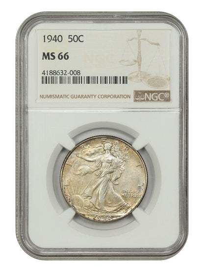 1940 50C NGC MS66 - Walking Liberty Half Dollar