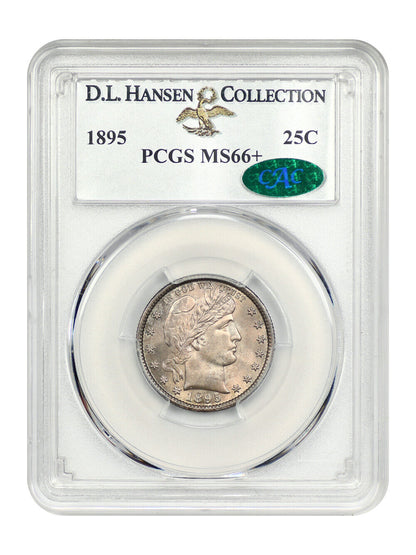 1895 25C PCGS/CAC MS66+