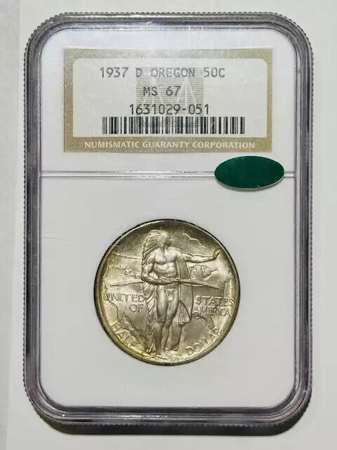 1937 D Classic Commemorative Oregon Trail Memorial NGC MS-67 CAC