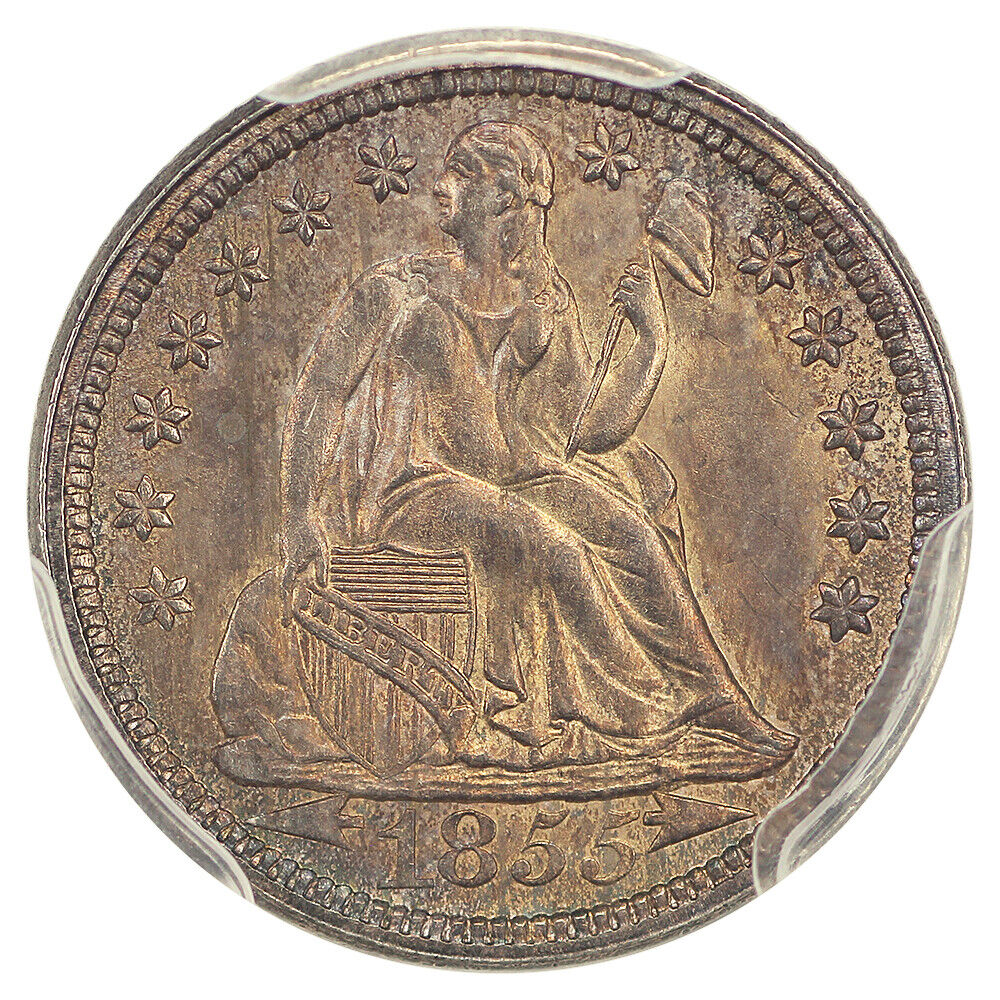 1855 10C PCGS MS65 (Arrows) ex: D.L. Hansen