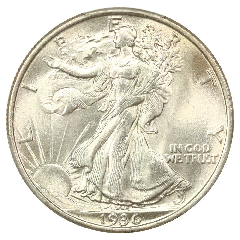 1936 50C PCGS MS67 - Walking Liberty Half Dollar