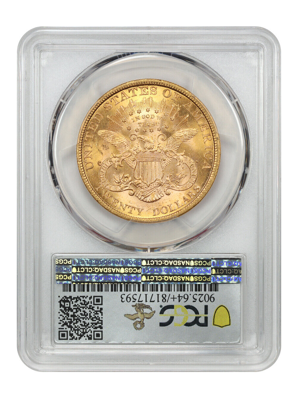 1894 $20 PCGS/CAC MS64+ ex: D.L. Hansen, AWA