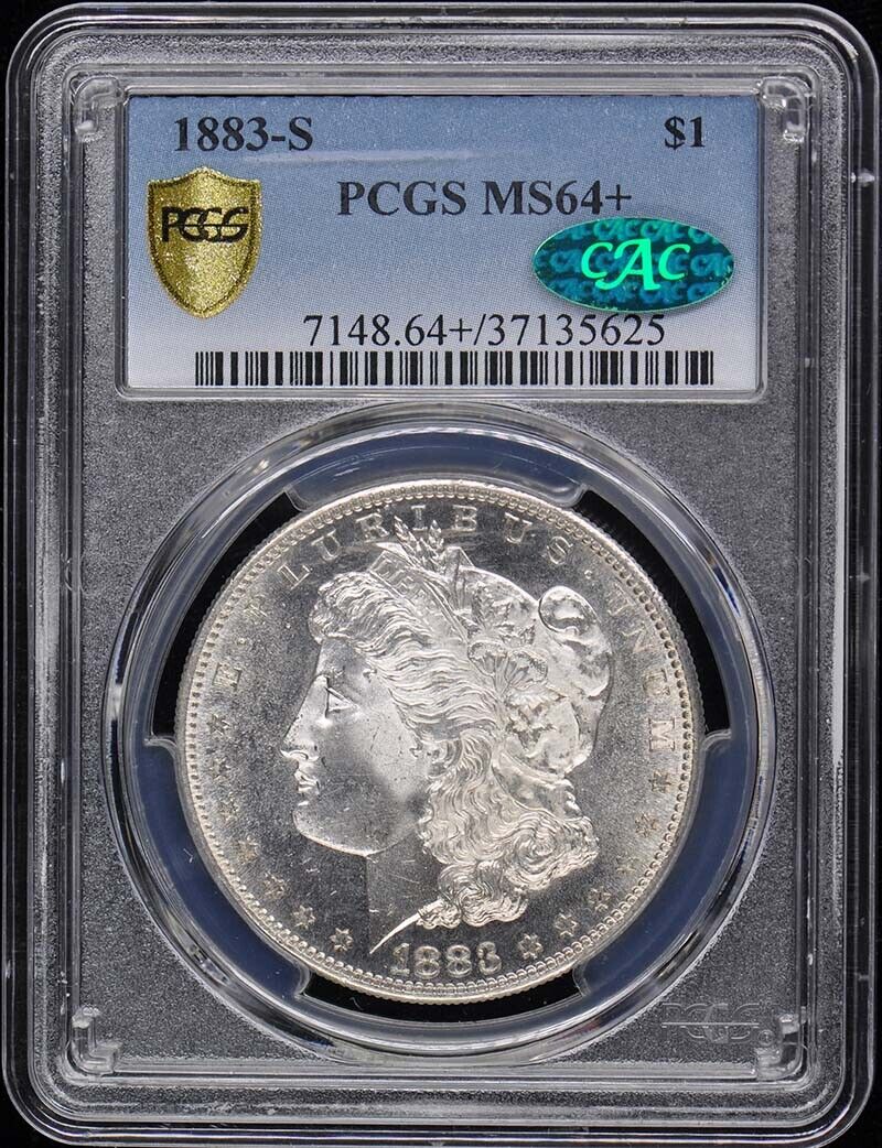 1883-S $1 Morgan Dollar PCGS MS64+ (CAC)