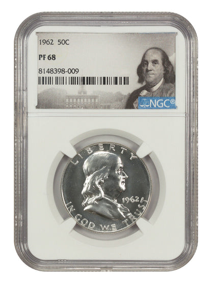 1962 50C NGC PR68 - Franklin Half Dollar