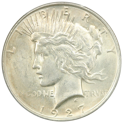 1927-D $1 PCGS AU58 - Peace Dollar