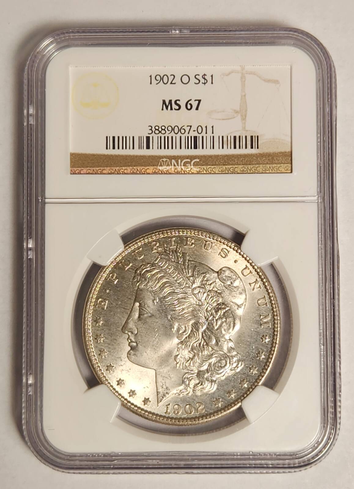 1902 O Morgan Silver Dollar NGC MS-67 - VERY PRETTY!