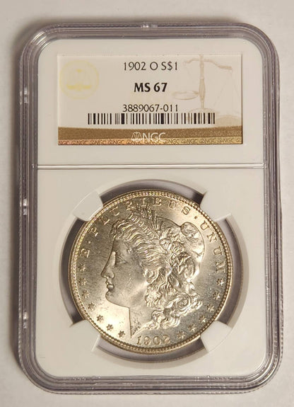 1902 O Morgan Silver Dollar NGC MS-67 - VERY PRETTY!