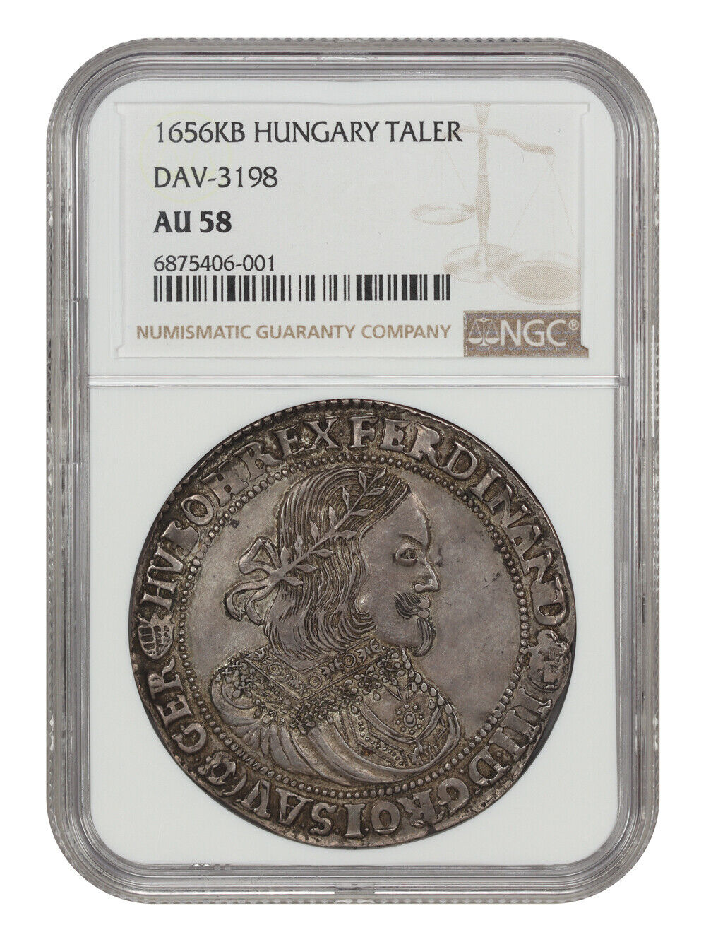 Hungary: 1656KB Taler NGC AU58 (DAV-3198) - Other - Fantastic Design