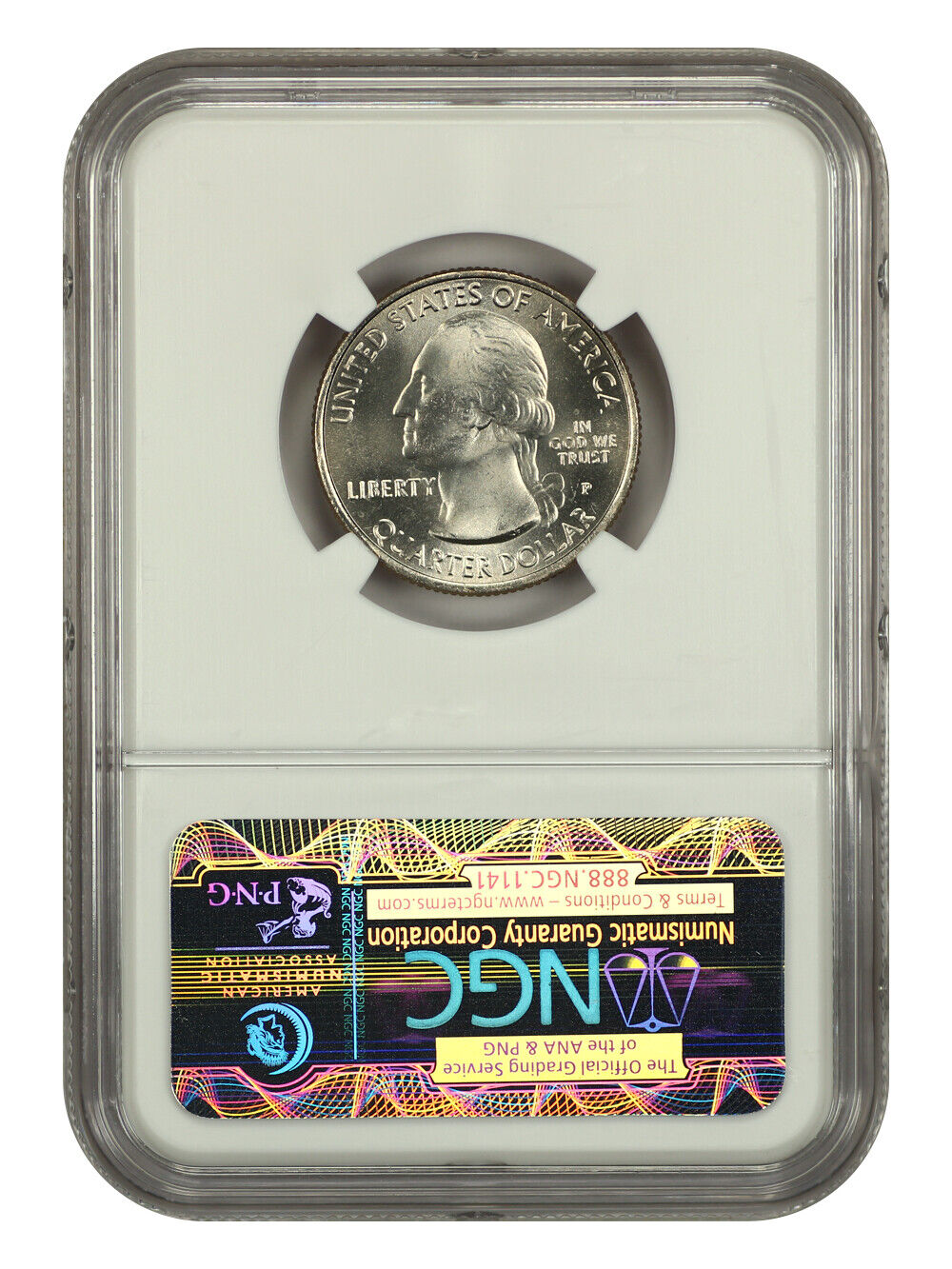 2010-P 25C Yellowstone NP NGC MS67 - Type 1 - Clad