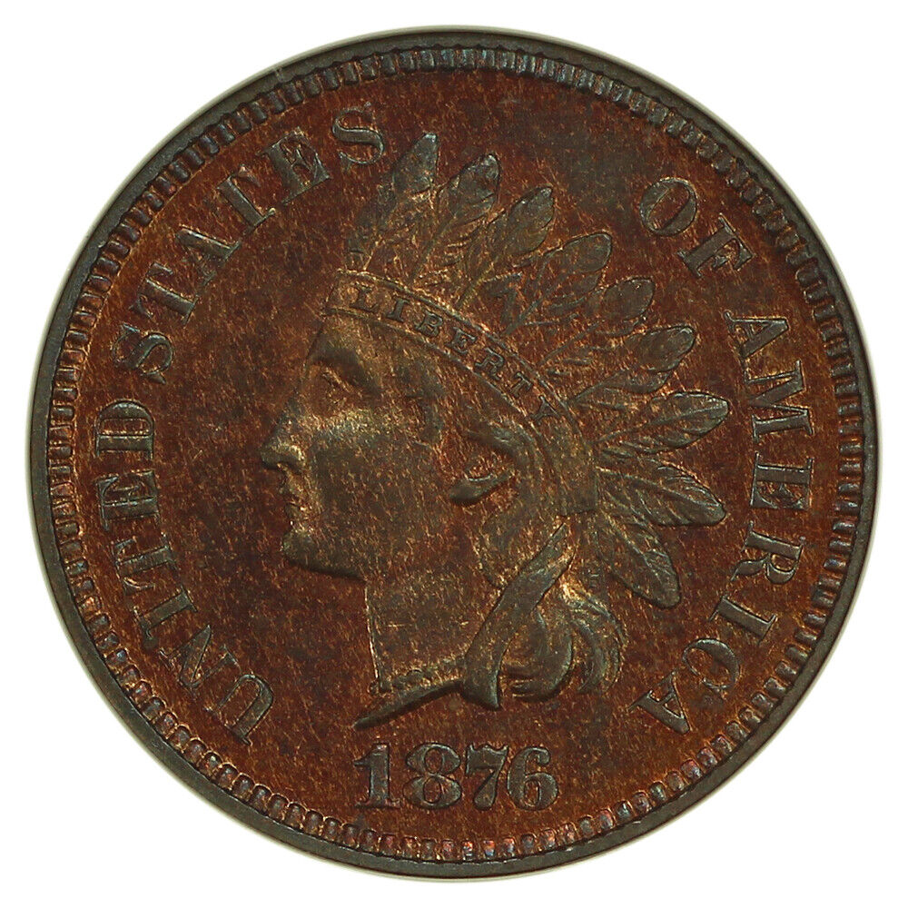 1876 1C NGC PR65RB - Indian Cent