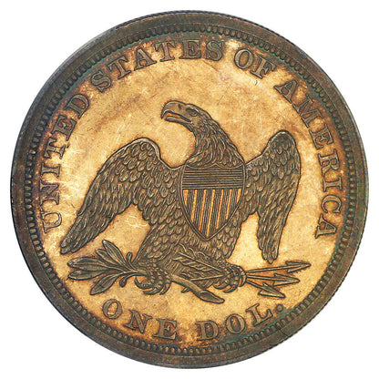 1862 $1 PCGS PR65 ex: D.L. Hansen