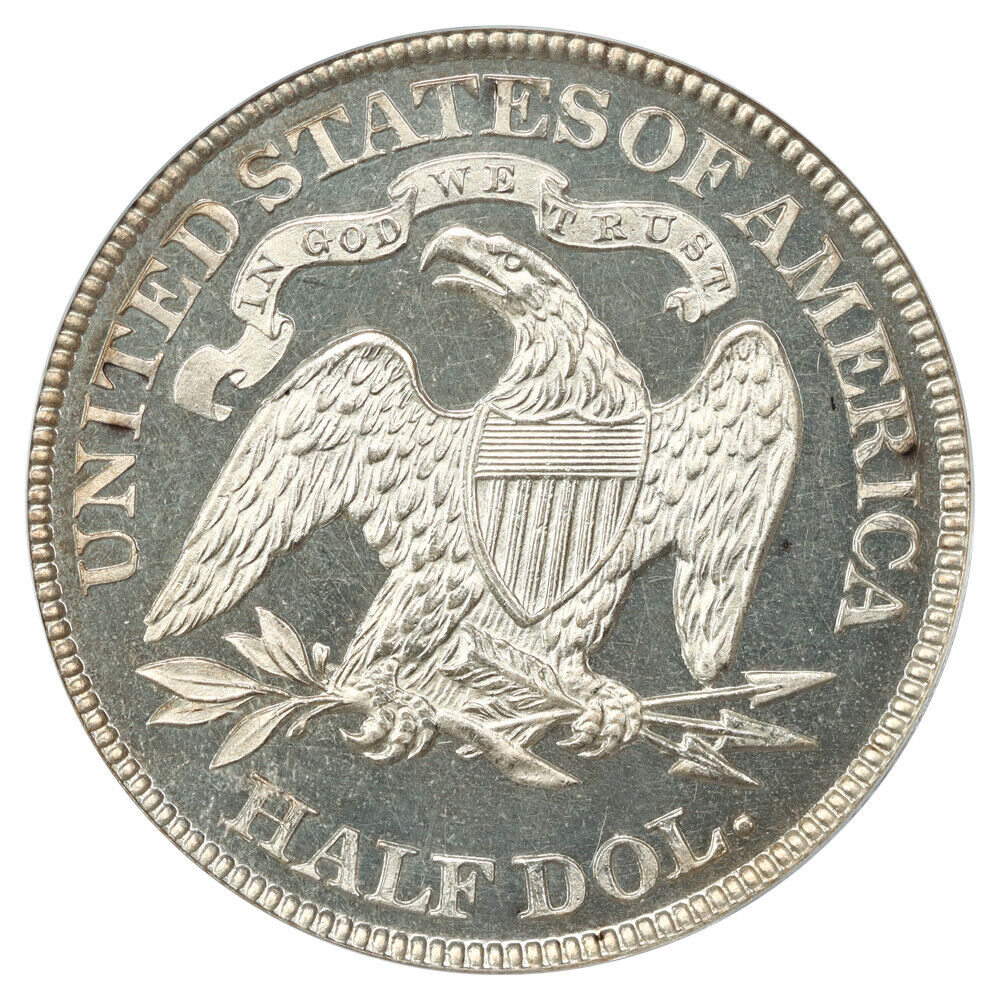 1877 50C CACG PR63CAM - Liberty Seated Half Dollar - Strong Cameo Effect