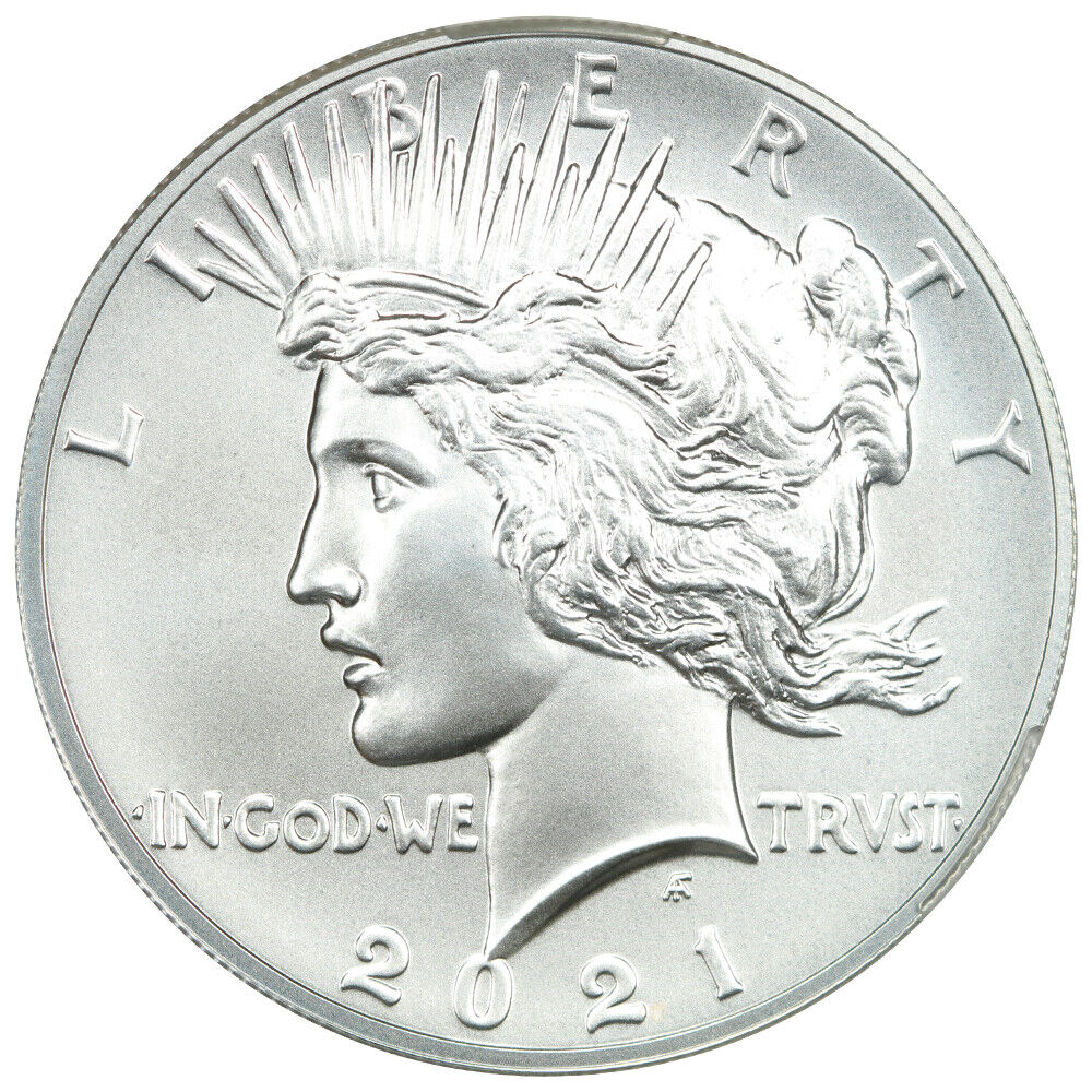 2021 $1 Peace Dollar CACG MS69 (100th Anniversary) - $1 (Silver)