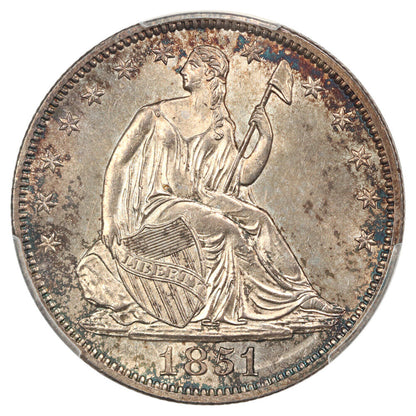 1851 50C PCGS MS65 ex: D.L. Hansen