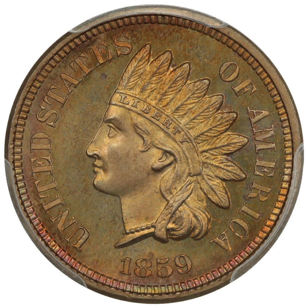 1859 1C PCGS PR66 ex: D.L. Hansen