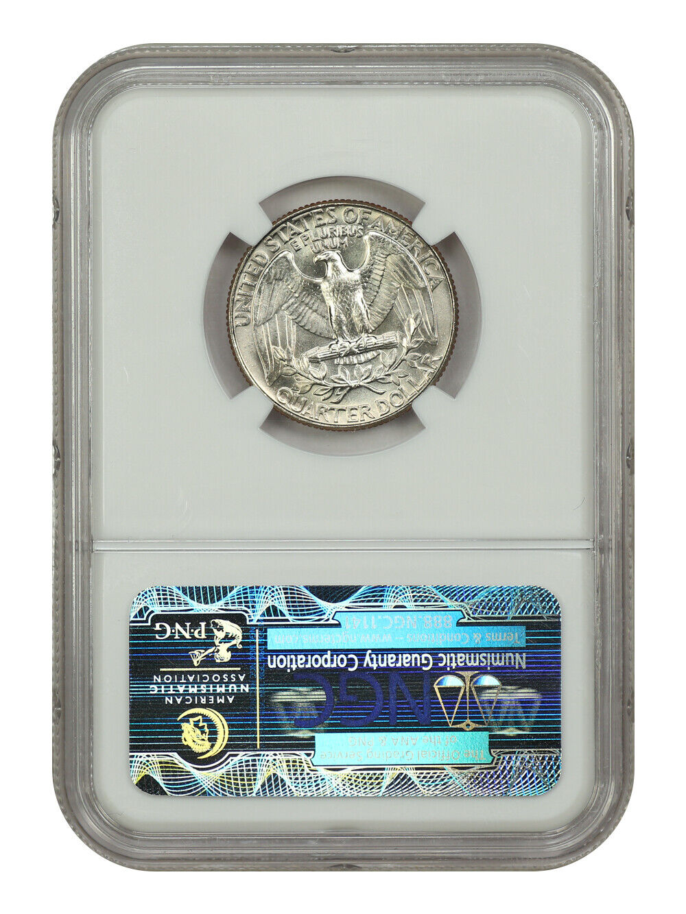 1987-P 25C NGC MS66 - Washington Quarter