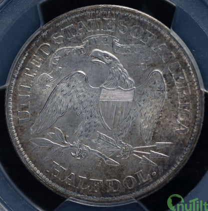 1867-S 50C PCGS MS65