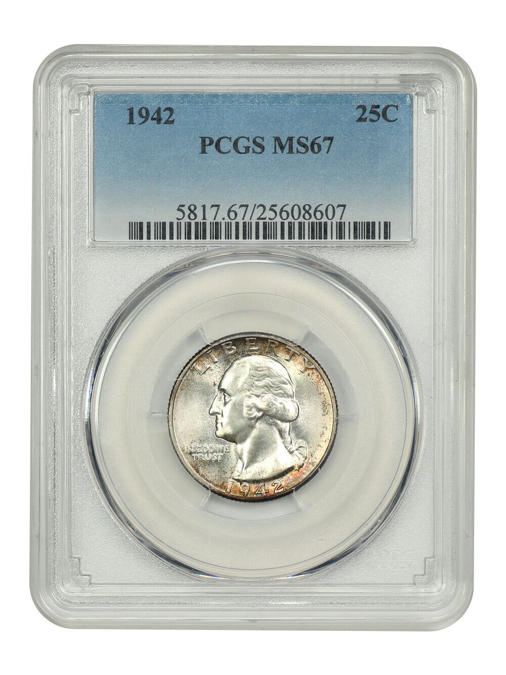 1942 25C PCGS MS67 - Washington Quarter