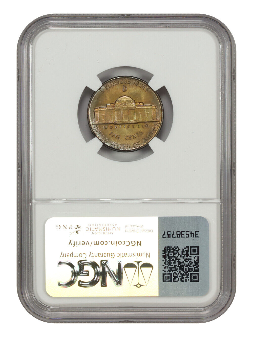 1944-D 5C NGC MS66 5FS - Jefferson Nickel