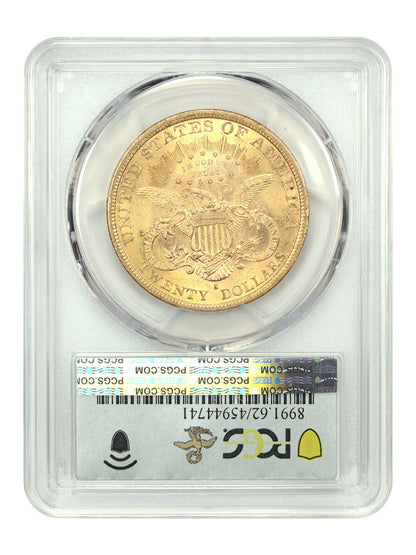 1879-S $20 PCGS MS62 ex: D.L. Hansen