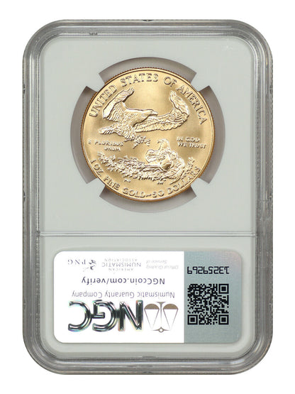 1991 $50 Gold Eagle NGC MS70 - $50 Gold Eagles