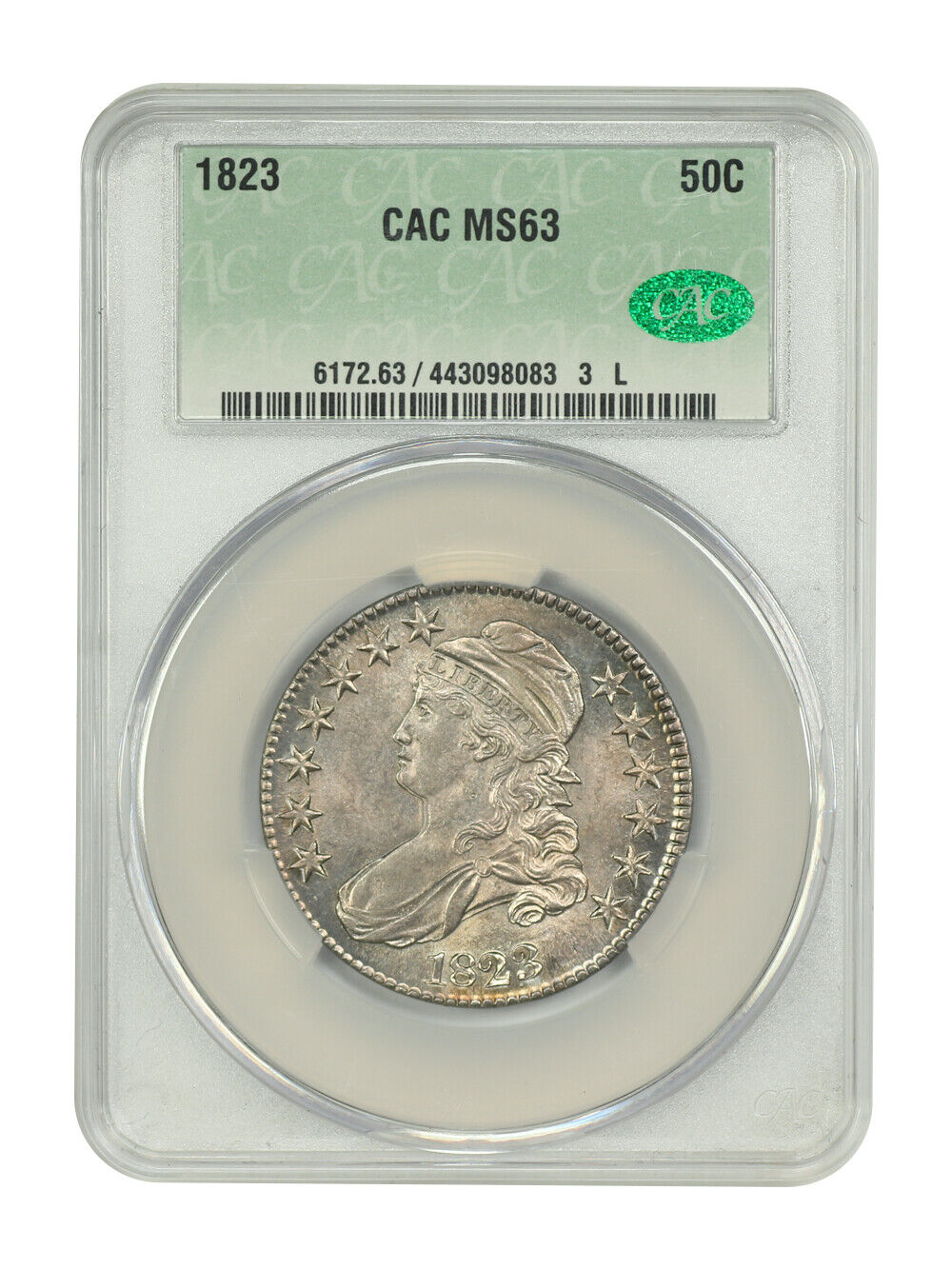 1823 50C CACG MS63 - Capped Bust Half Dollar