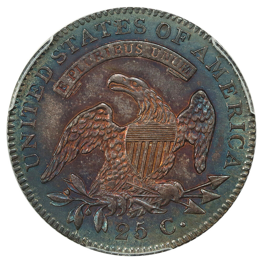 1820 25C PCGS MS64 (Large 0) ex: D.L. Hansen