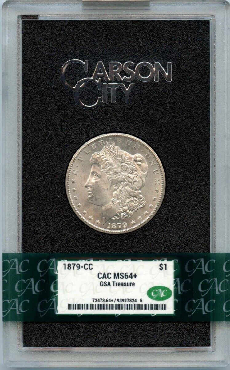 1879-CC Morgan Dollar $1 GSA Hoard CACG MS64+ CAC