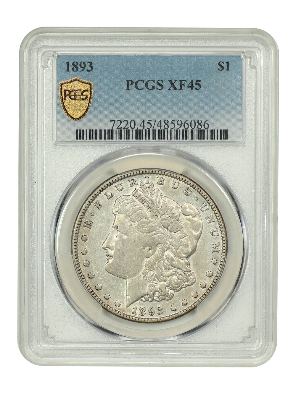 1893 $1 PCGS XF45 - Morgan Dollar - Better Date P-Mint