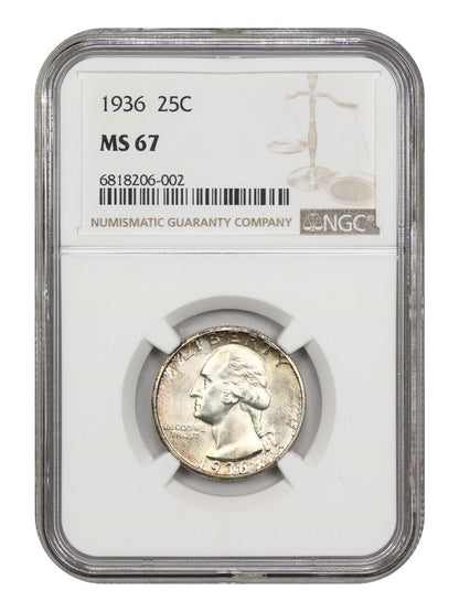 1936 25C NGC MS67