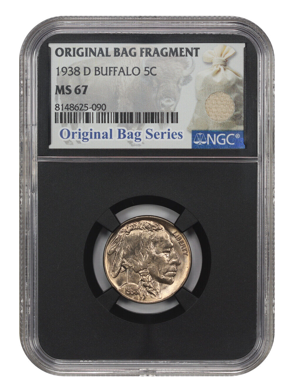 1938-D 5C Buffalo NGC MS67 - Buffalo Nickel - Interesting Holder