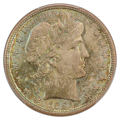 1893-S 50c PCGS/CAC MS65 ex: D.L. Hansen