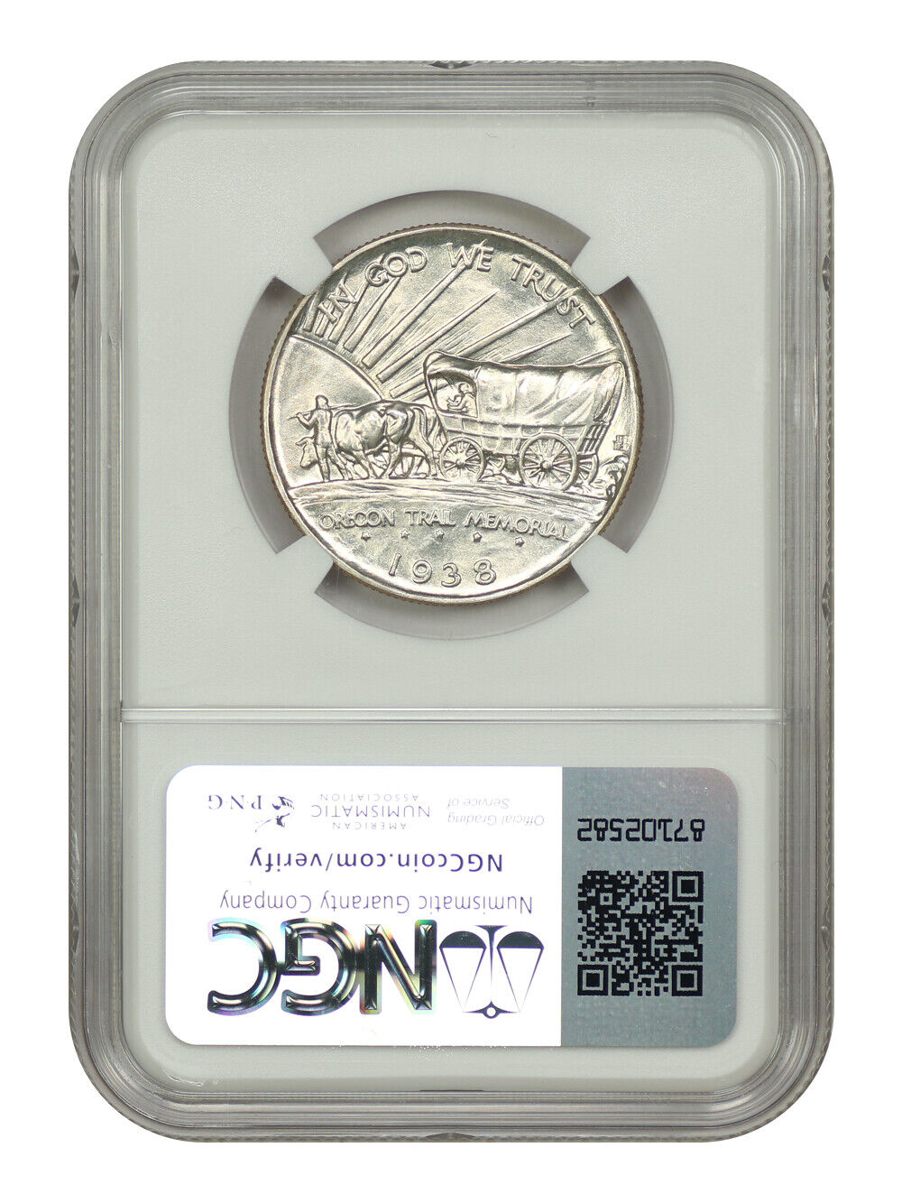 1938-D 50C Oregon NGC MS67+ - Classic Silver Commemorative - Low Mintage Issue