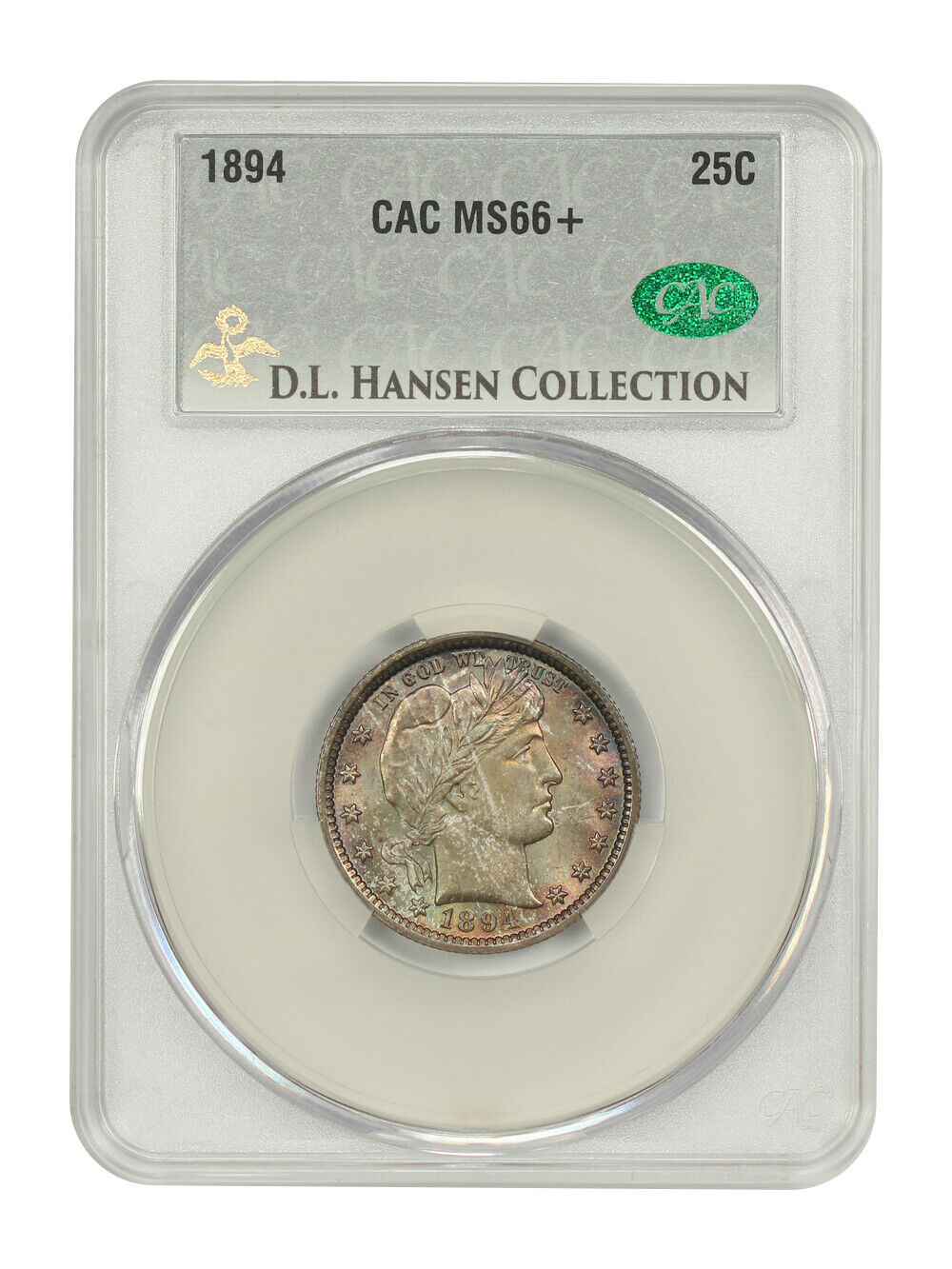 1894 25C CACG MS66+ ex: D.L. Hansen - Barber Quarter