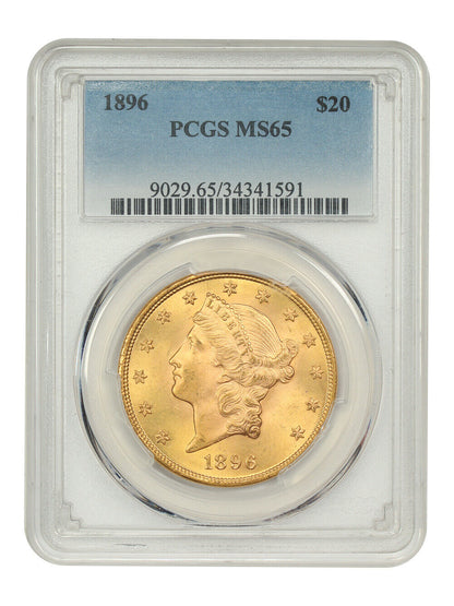 1896 $20 PCGS MS65 - Liberty Head $20