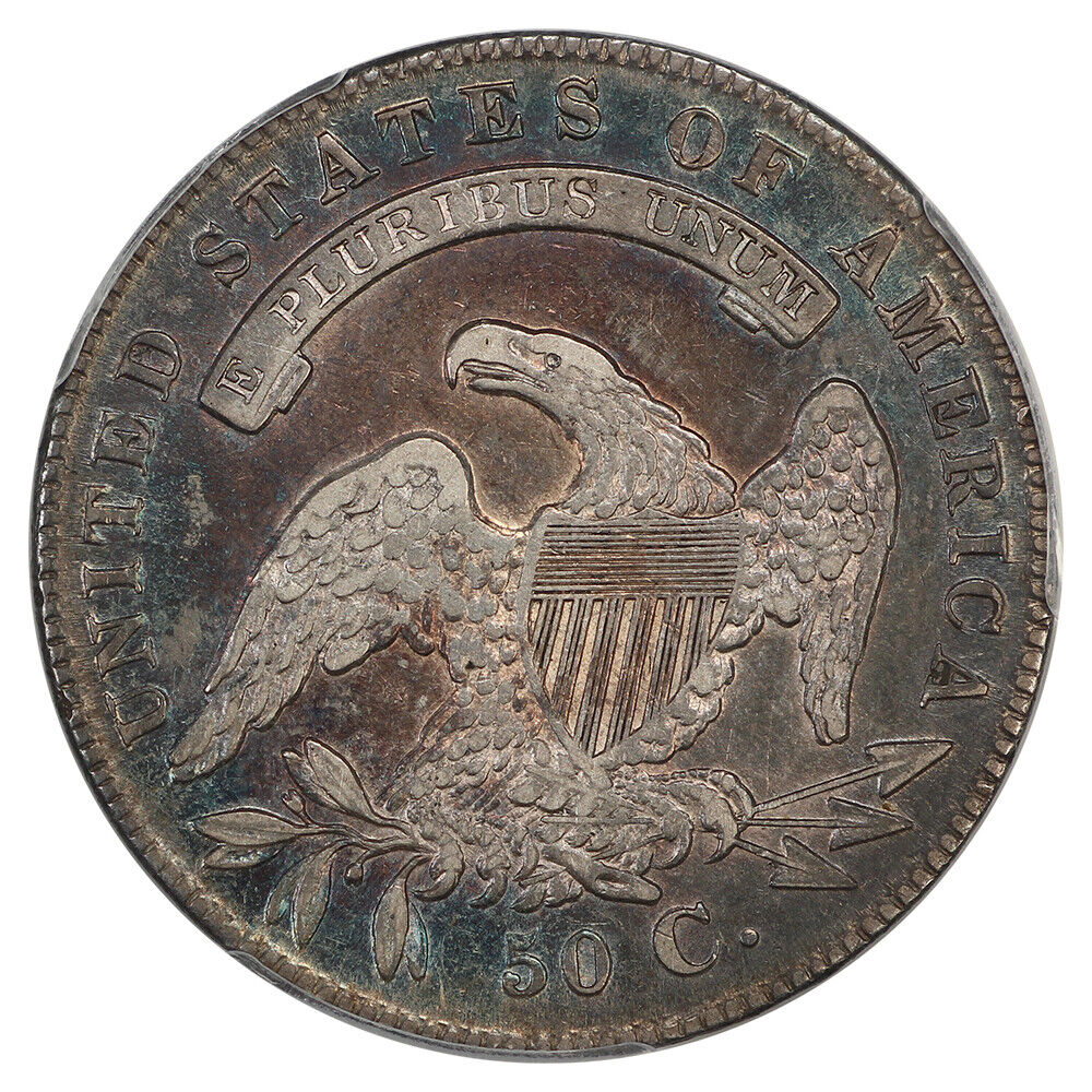 1836/1336 50C PCGS AU50 (O-108a, Lettered Edge) ex: D.L. Hansen