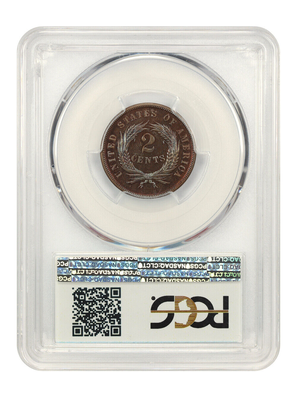 1869 2c PCGS Proof 66 BN ex: D.L. Hansen