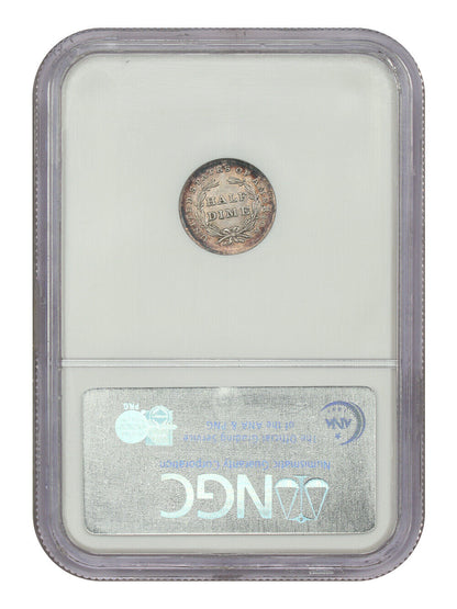 1837 H10C NGC MS62 (No Stars) - Liberty Seated Half Dime - One Year Type Coin