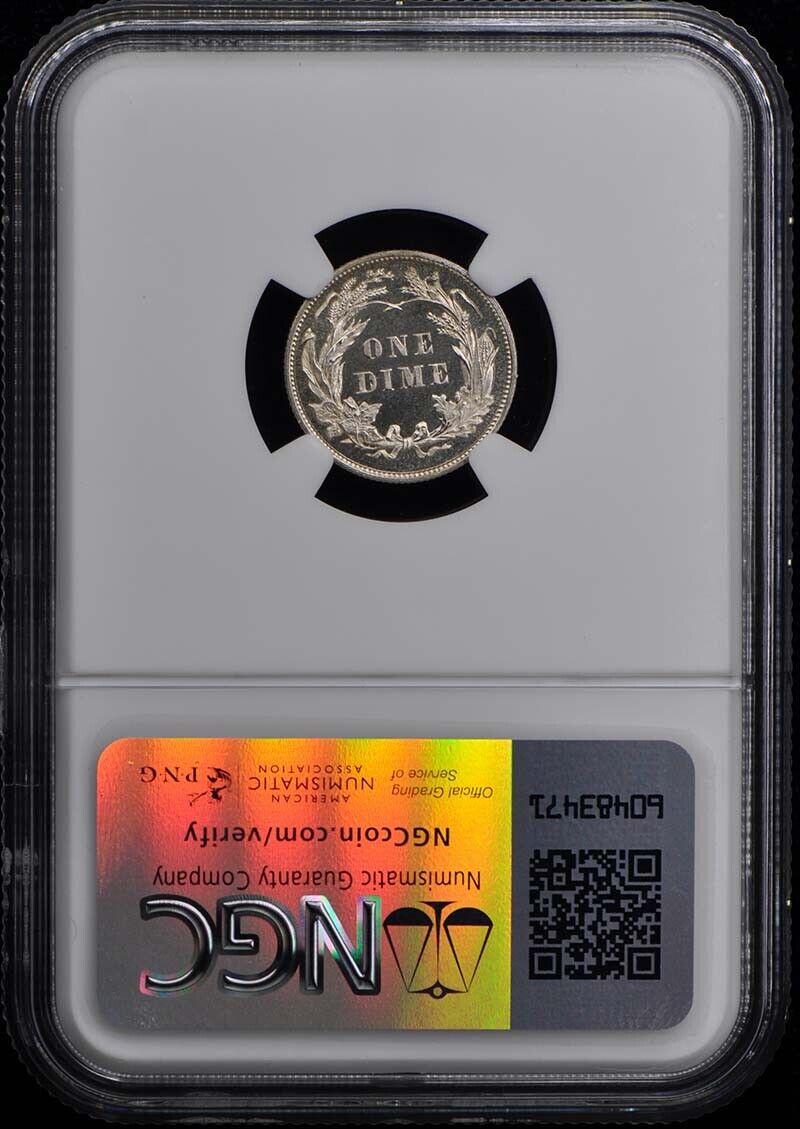 1897 Barber Dime 10C NGC PR68