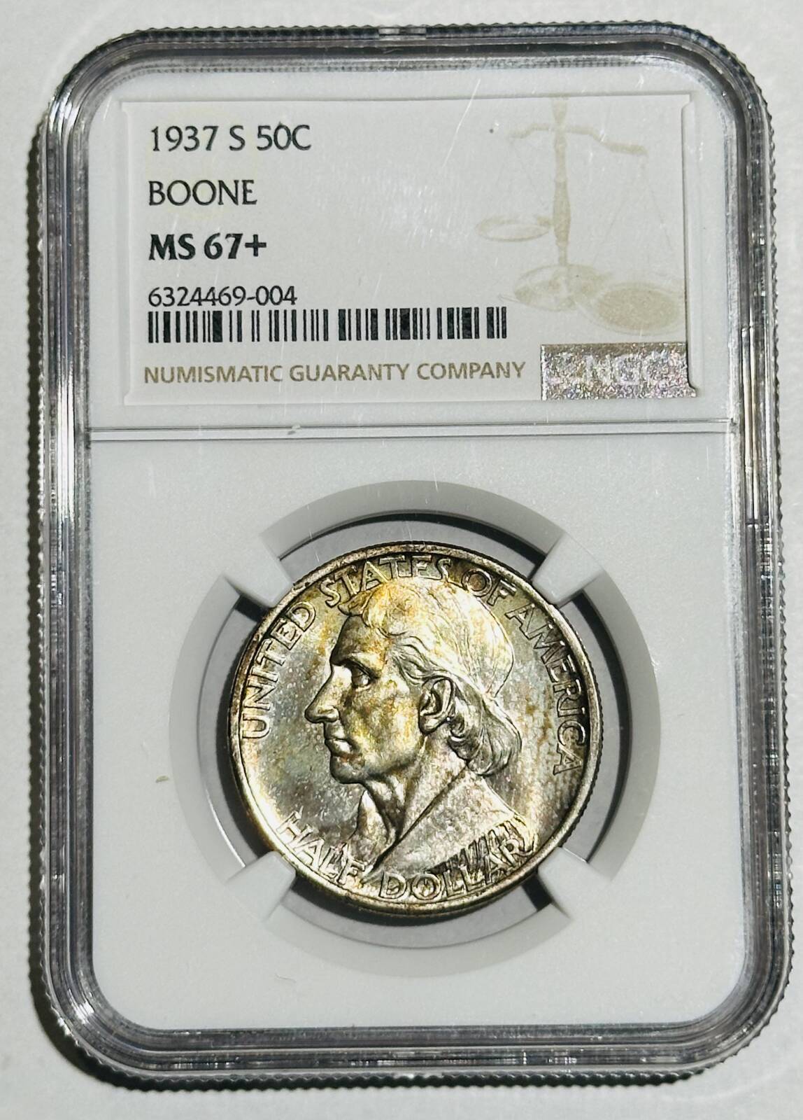 1937 S Classic Commem Daniel Boone NGC MS-67+