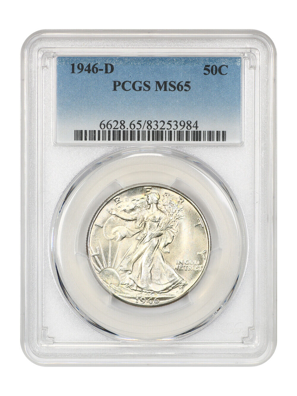 1946-D 50C PCGS MS65