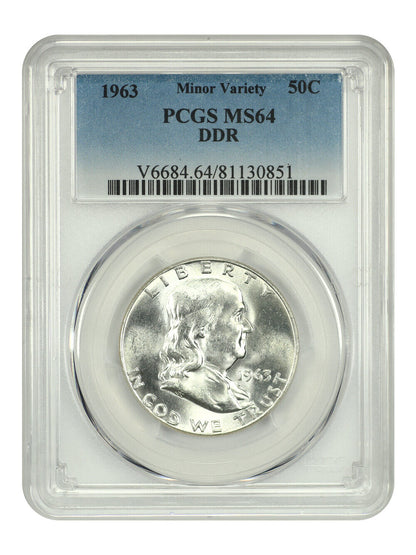 1963 50C PCGS DDR MS64 - Franklin Half Dollar