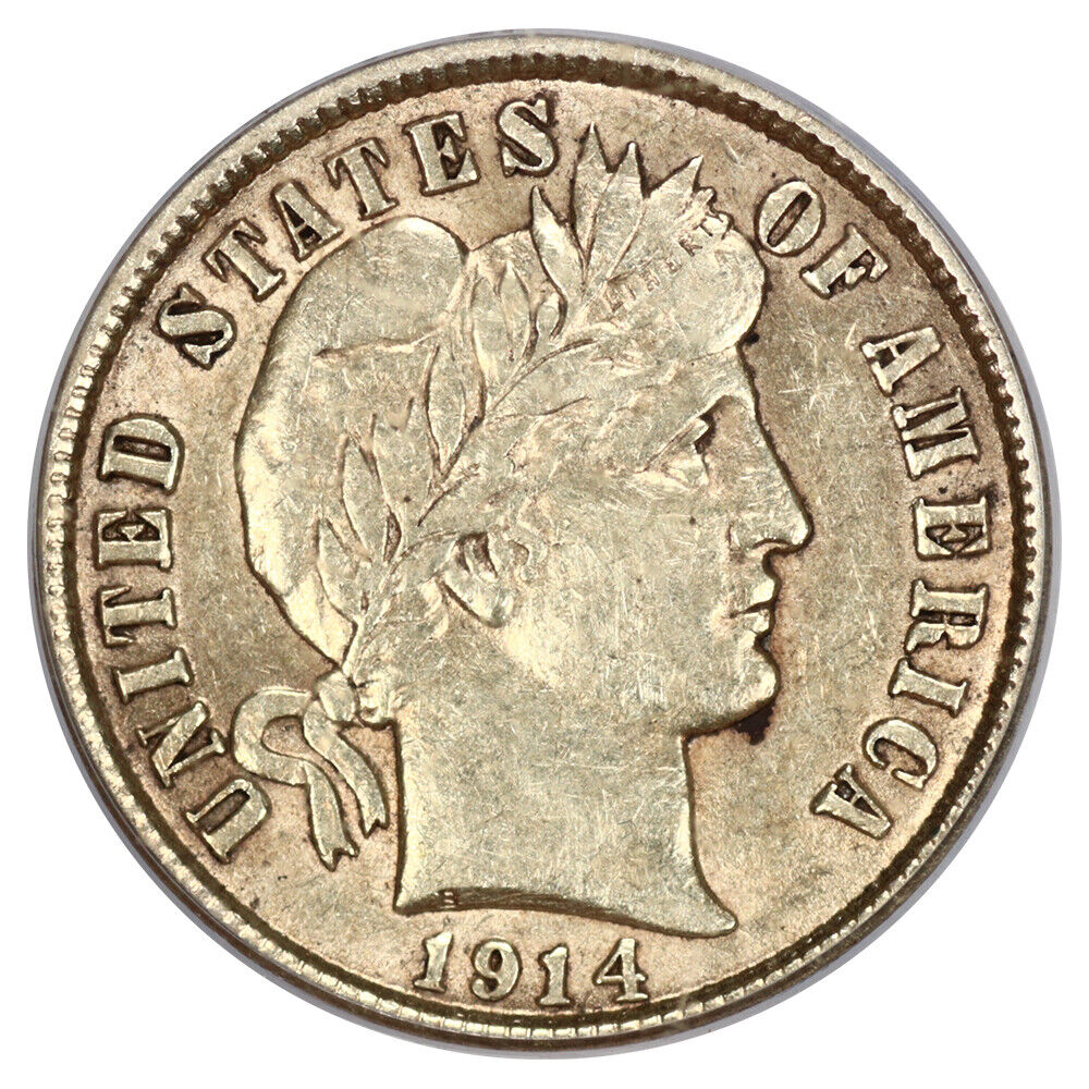 1914-D 10C PCGS AU53