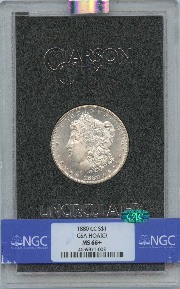 1880-CC Morgan Dollar GSA HOARD S$1 NGC MS66+ (CAC)